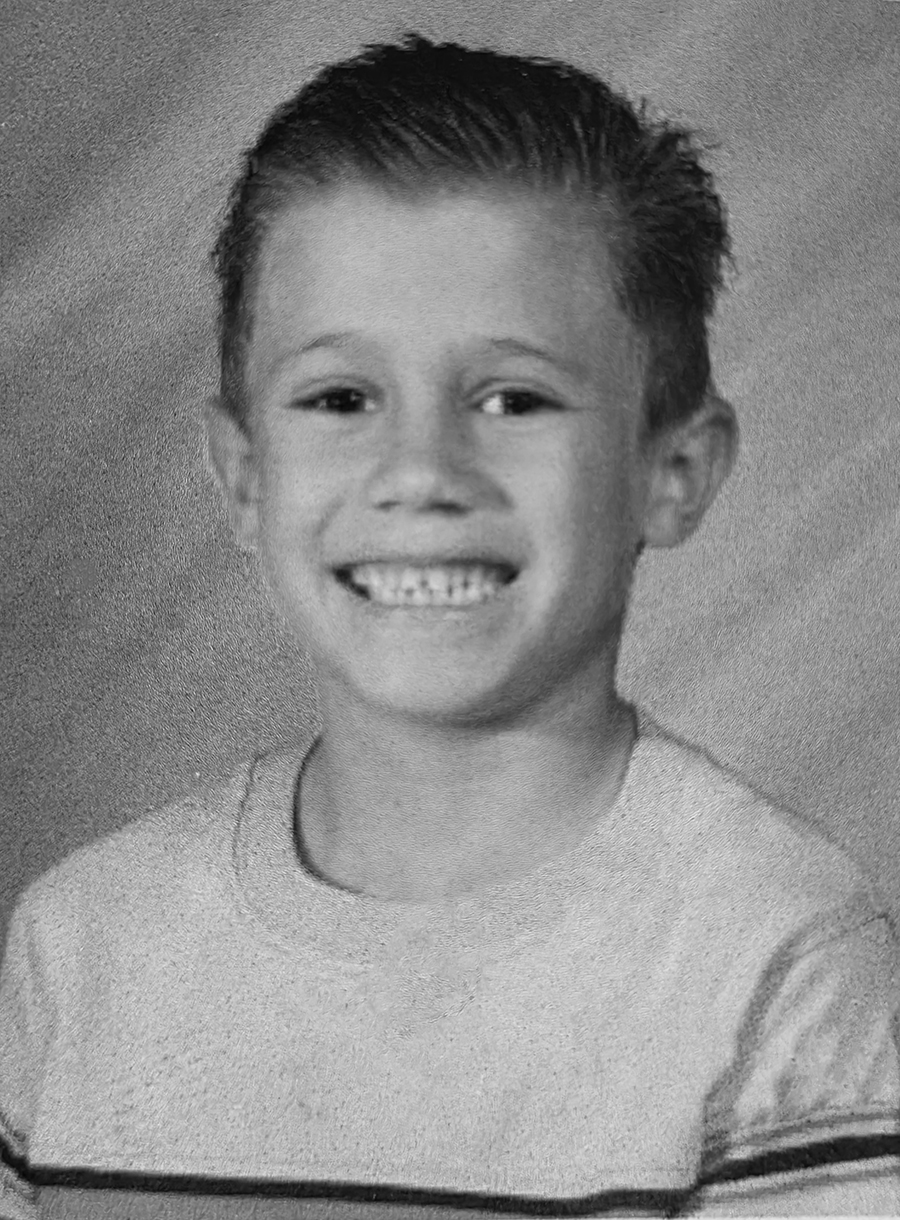 Rico Campos as a kid